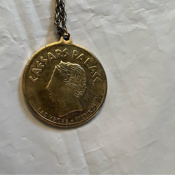🏛️ Vegas’ Caesar’s Palace Gold Medallion Necklace  🏛️ - Picture 3 of 8